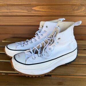 Converse White High-Top Platform Sneakers